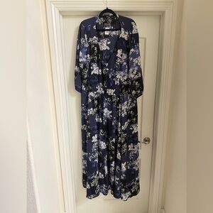 City Chic Navy and White Floral Dress